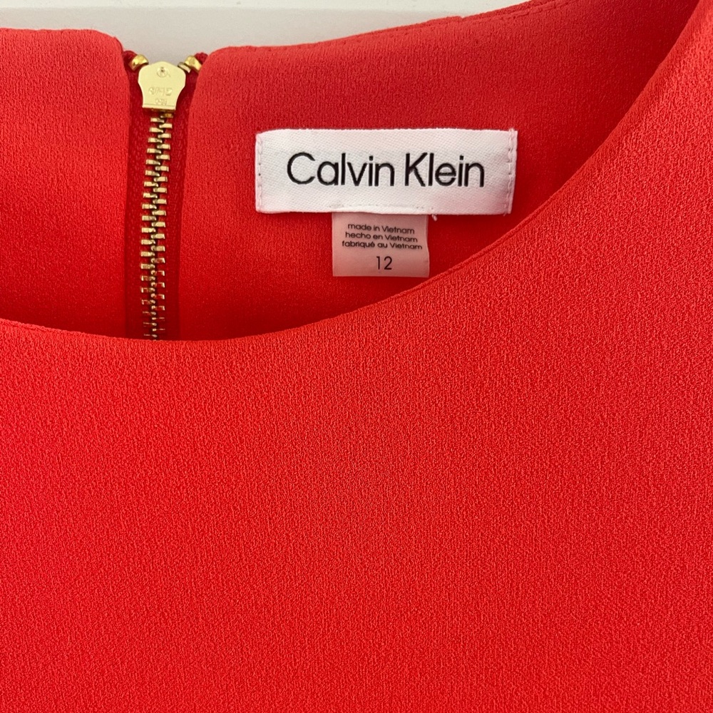 Orange Calvin Klein Dress size 12 NWT